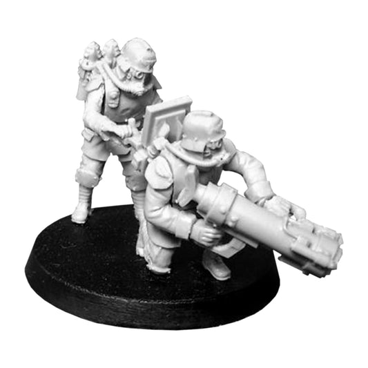 Death Korps of Krieg Engineers with Mole Launcher